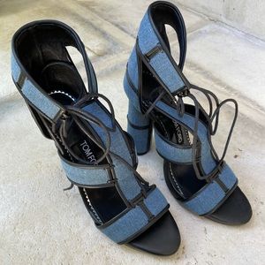 Tom Ford denim heels
